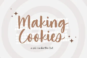 Making Cookies font