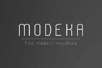 Modeka font