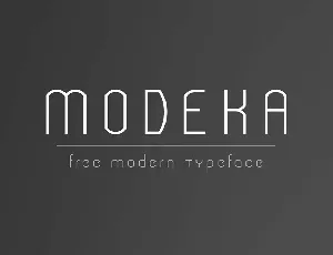 Modeka font