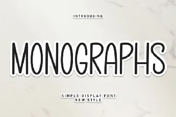 Monographs Display font