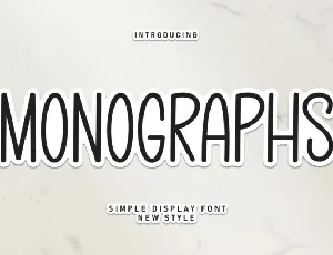 Monographs Display font