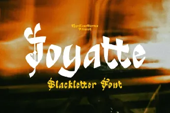 Joyatte Blackletter font