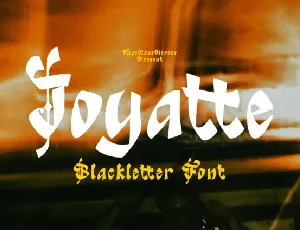 Joyatte Blackletter font