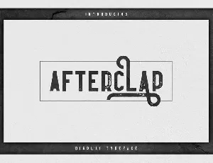 Afterclap font