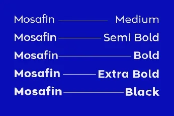 Mosafin Family font