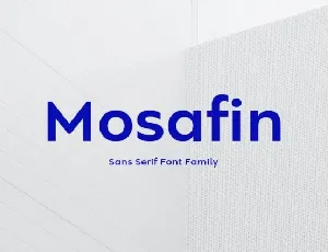 Mosafin Family font