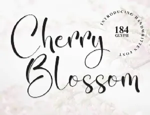 Cherry Blossom Script font