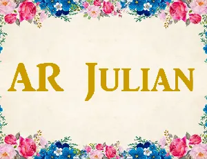 AR Julian font