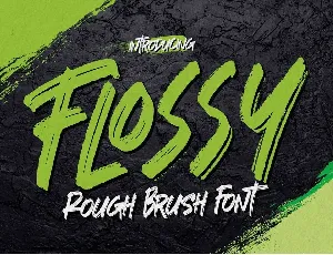 Flossy font