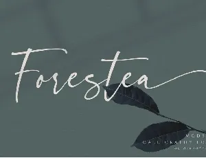 Forestea Script font