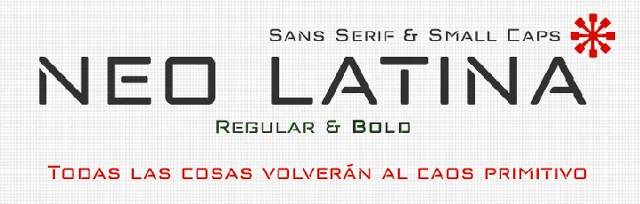 neo latina font