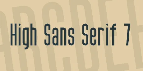 High Sans Serif 7 font