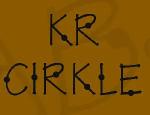 KR Cirkle font