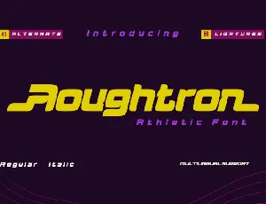 Aougtron font