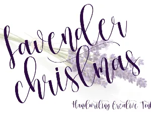 Lavender Christmas font