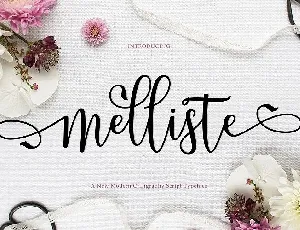 Melliste Script font