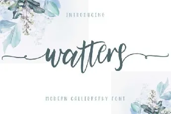 Watters Modern Calligraphy font