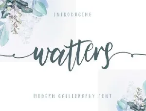 Watters Modern Calligraphy font