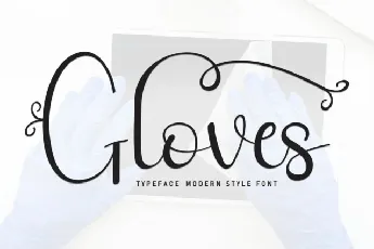 Gloves font