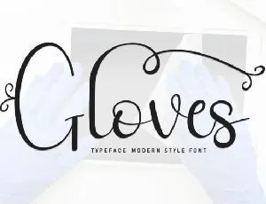 Gloves font