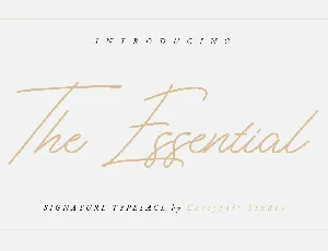 The Essential font