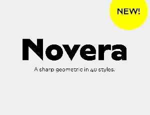 Novera font