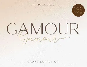 Gamour font