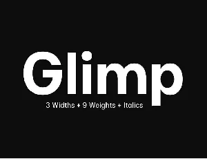 Glimp font