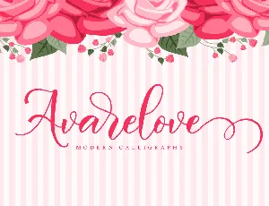 Avarelove font