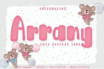 Arrany-PERSONAL USE font