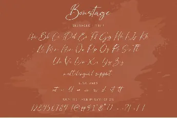 Bonstage font