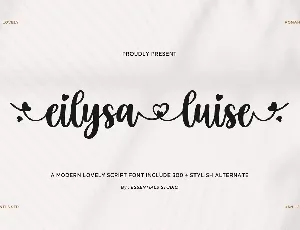 eilysa luise DEMO font