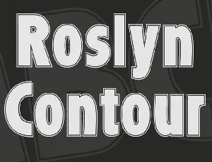 Roslyn Contour font