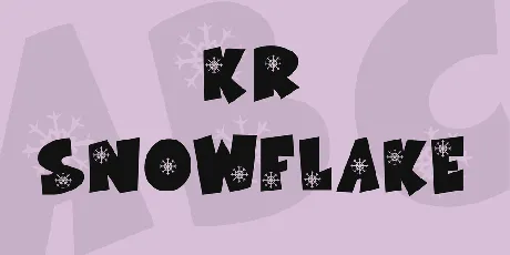 KR Snowflake font