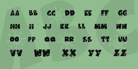 KR Snowflake font