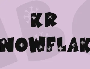 KR Snowflake font