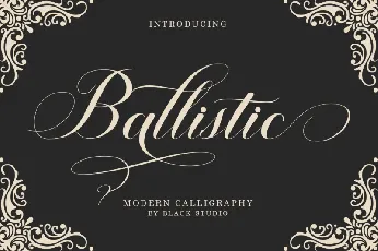 Ballistic font