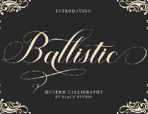 Ballistic font