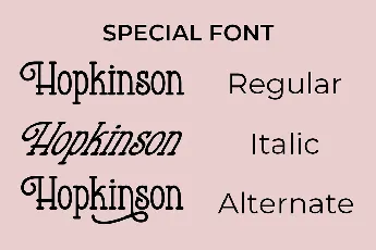 Hopkinson font