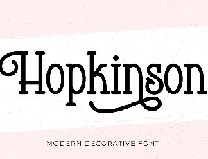 Hopkinson font