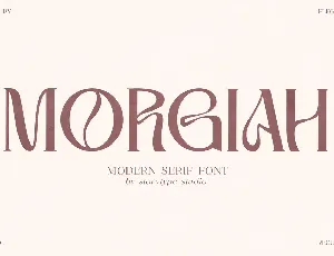 MORGIAH font