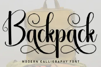 Backpack Script Typeface font