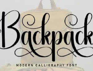 Backpack Script Typeface font