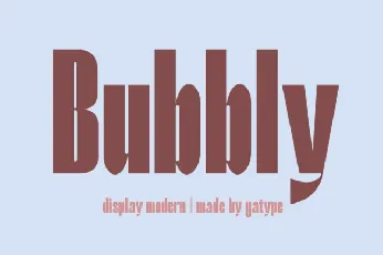 Bubbly Typeface font