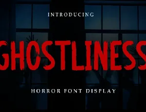 Ghostliness Display font