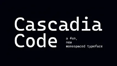 Cascadia Code font