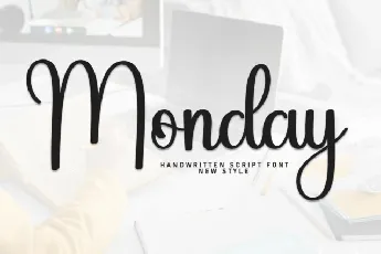 Monday Script Typeface font