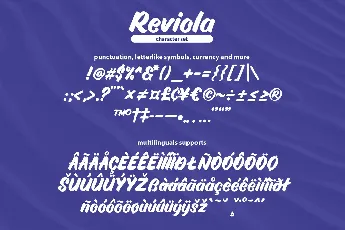 Reviola Script font