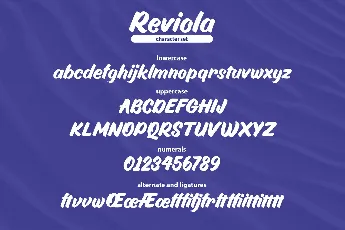 Reviola Script font