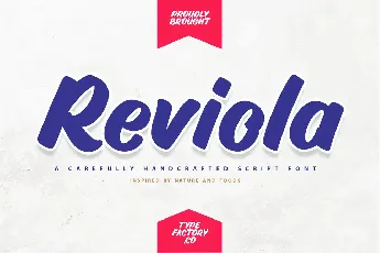 Reviola Script font